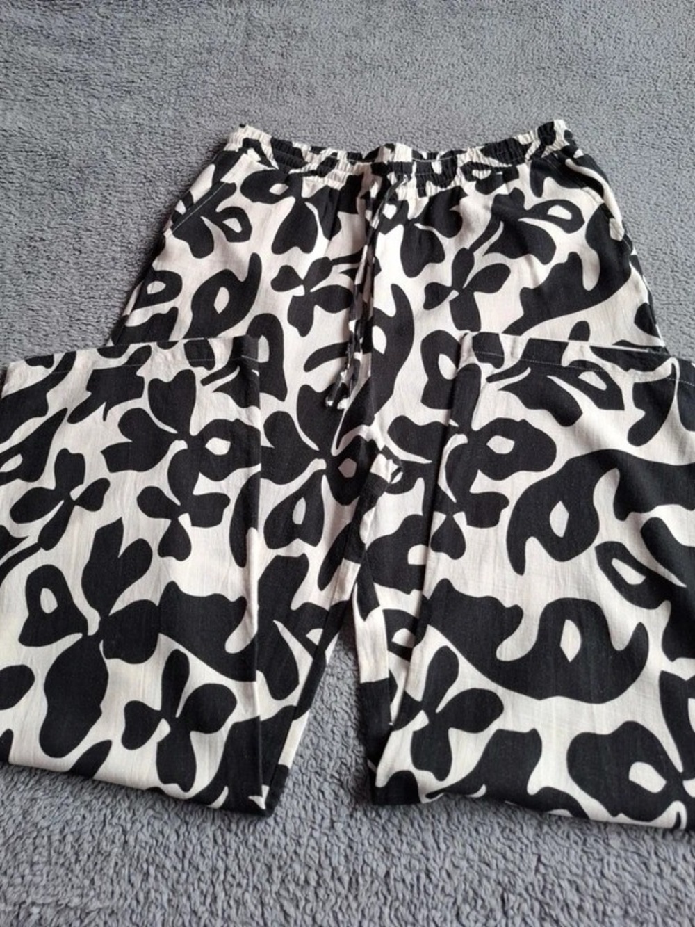 Primark Black Linen Pants Size Large